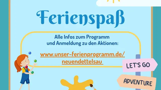 Ferienspaß Plakat